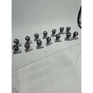LEGO® Parts 3829c01 (14pcs) Steering Stand 1 x 2 with Grey Steering Wheel